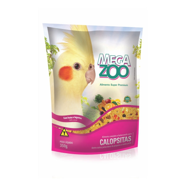 Ração para Calopsitas Frutas e Legumes 350g | Megazoo