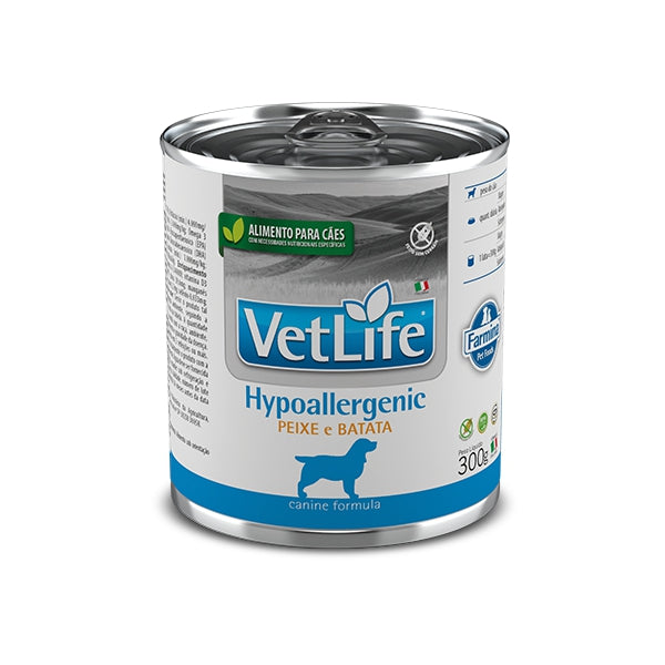Vet Life Hypoallergenic Fish and Potato Wet Dog Food 300g