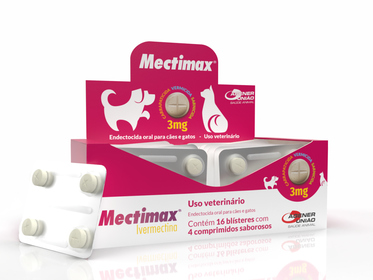 MECTIMAX 3mg Display 64 Tablets | Endectocide for Dogs and Cats