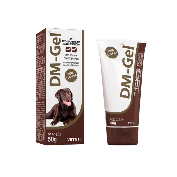 Gel Anti-Inflamatório DM-Gel Bisnaga 50g para Cães | Vetnil
