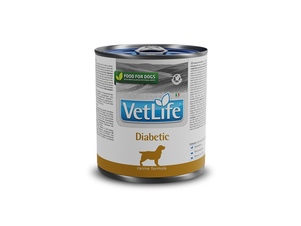 Ração Úmida Vet Life Diabetic Cães Diabéticos Lata 300g