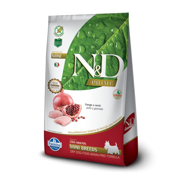Ração ND Prime Cães Frango e Romã Adulto Mini | Farmina