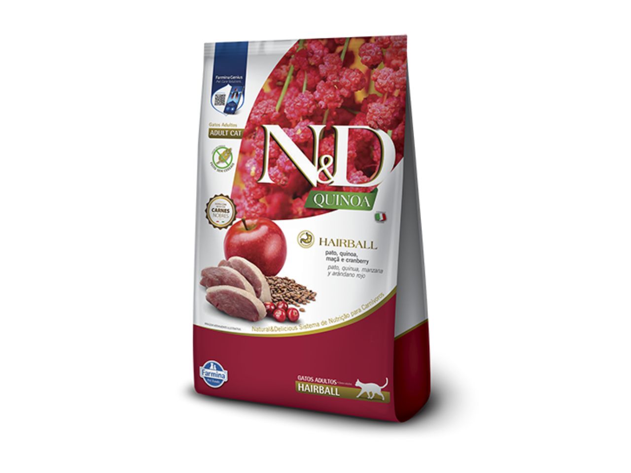 ND Quinoa Feline Food for Adult Cats Hairball Duck