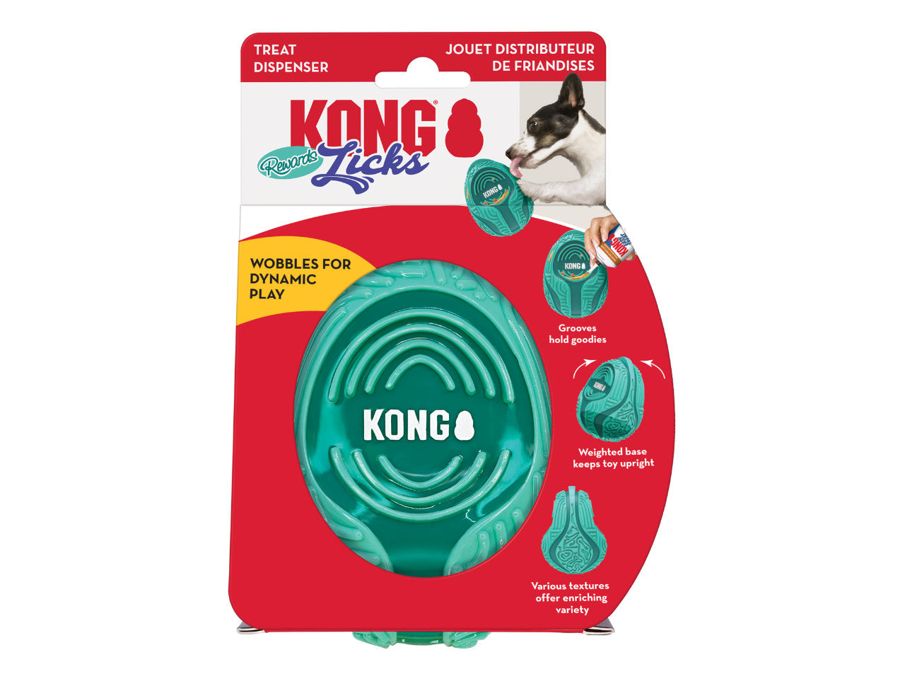 Brinquedo Recheável KONG Licks Rewards | Cães M/G