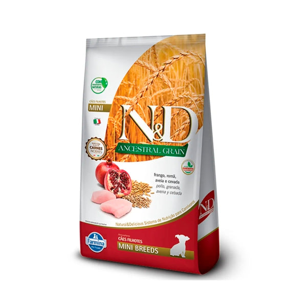 Ração ND Ancestral Grain Cães Puppy Mini Frango | Farmina
