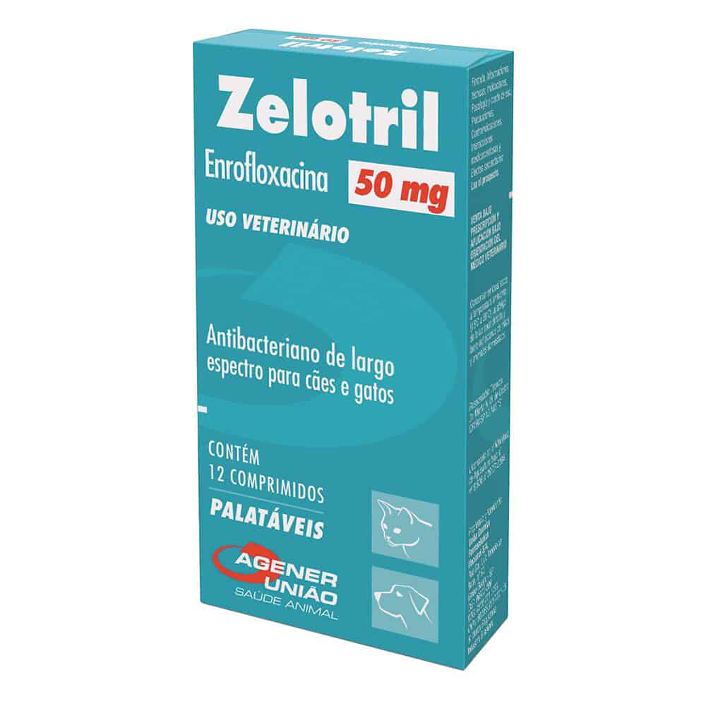 Zelotril 50mg | Antibiotic for Dogs and Cats | Treatment of Infections | 12 Tablets