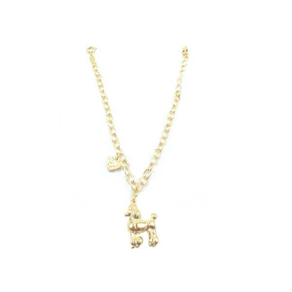 Pulseira Elo Poodle Coração Para Pet Pelle Pet