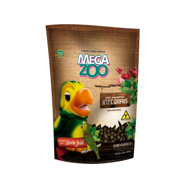 Megazoo Extruded Parrot Whole Louro José 600g