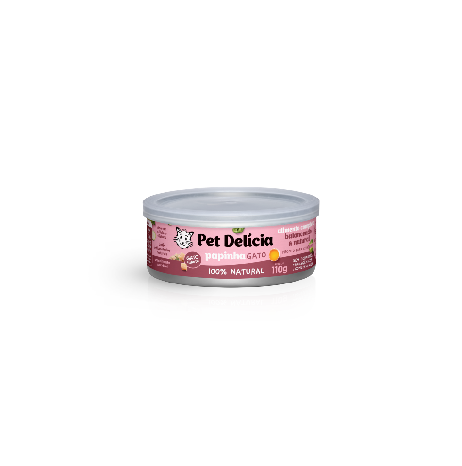Pet Delícia Cat Food Chicken 110g | Natural Food for Kittens