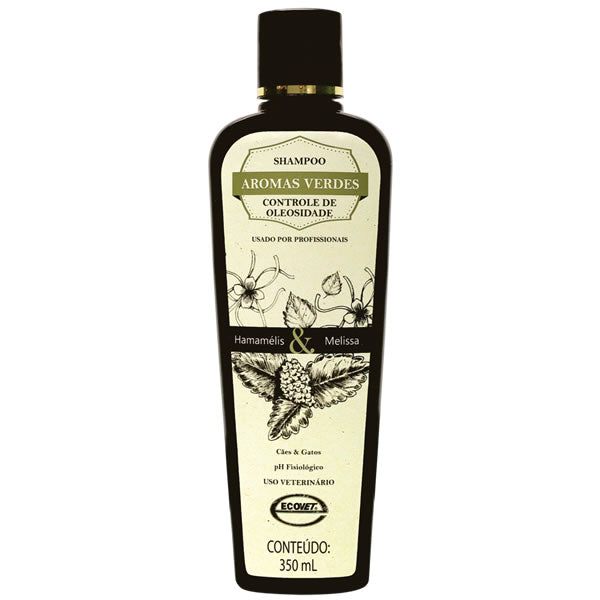 Shampoo Controle Oleosidade para Cães e Gatos Aromas Verdes 350ml | Ecovet