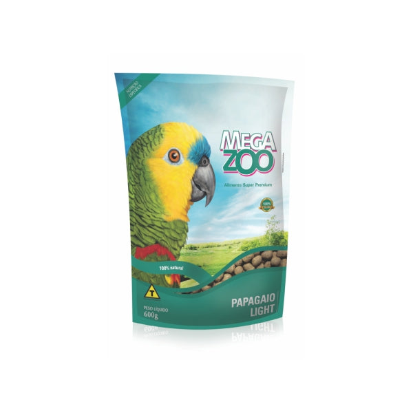 Ração Extrusada Papagaio Light 600g | Megazoo