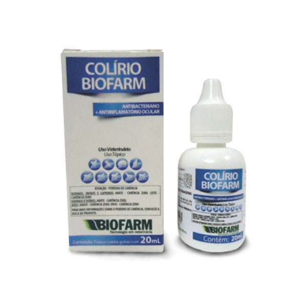 Biofarm Antibacterial and Anti-inflammatory Eye Drops for Dogs and Cats 20ml