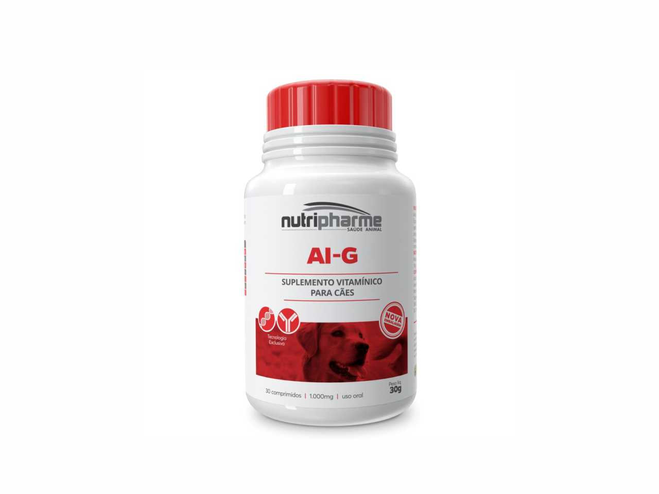 AI-G 30 COMPRIMIDOS | Suplemento Mineral Vitamínico para Cães | Nutripharme
