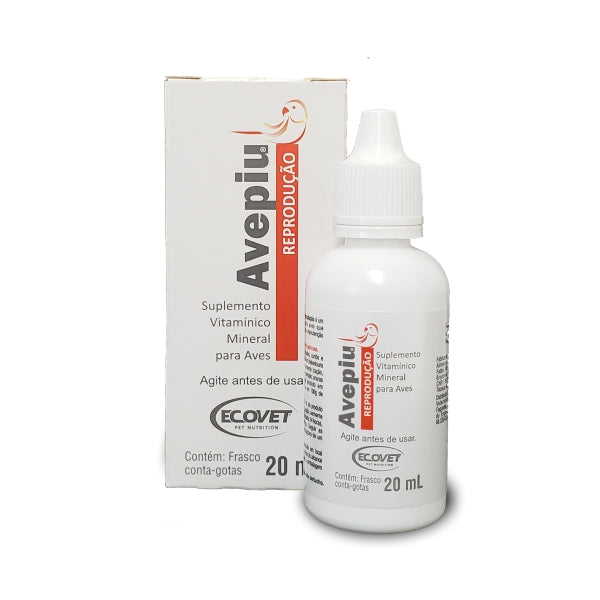 AvePiu Reprodução Suplemento Vitamínico para Aves 20ml
