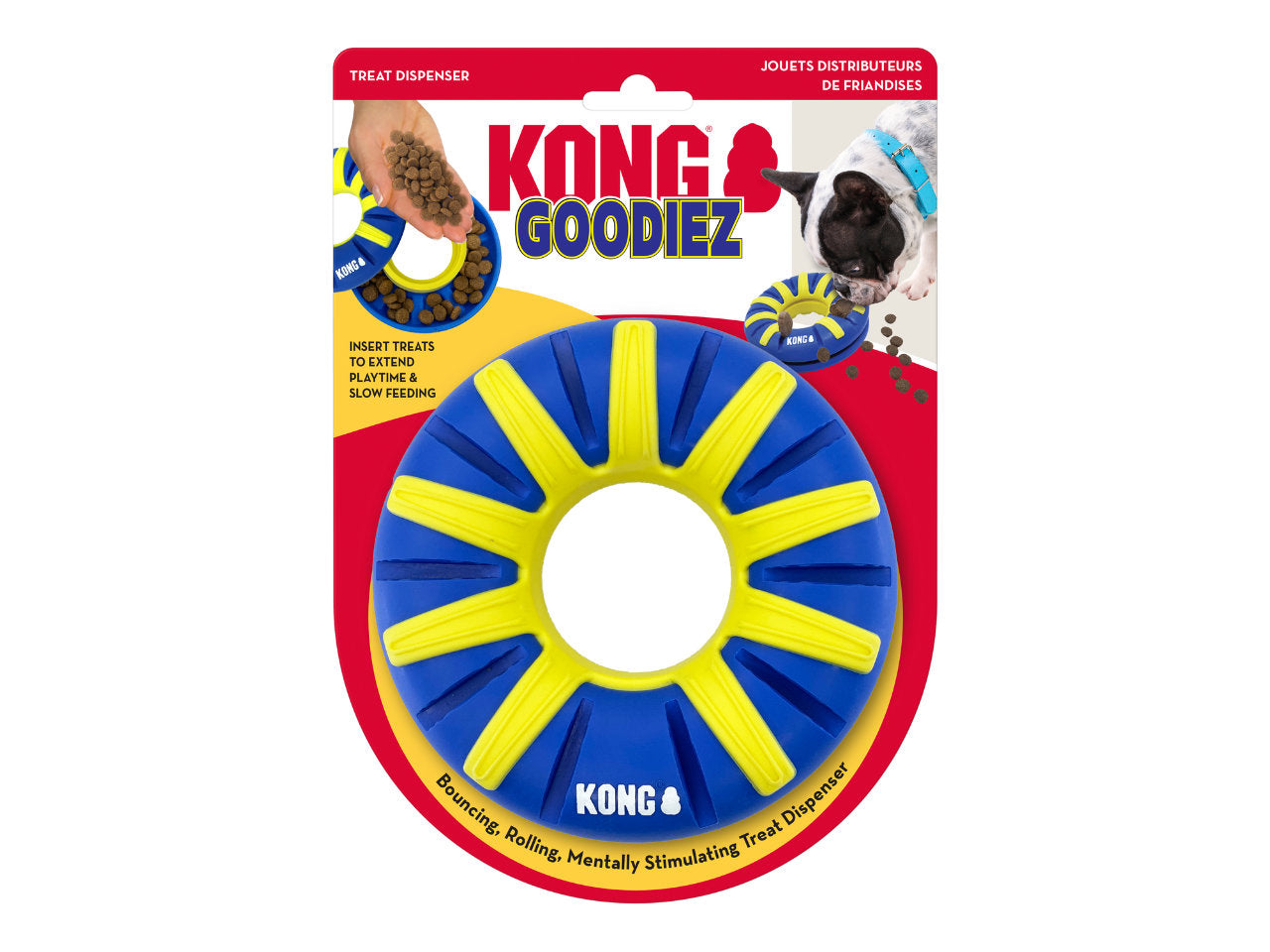 Brinquedo Dispenser de Petisco KONG GoodieZ Ring Anel | Cães M