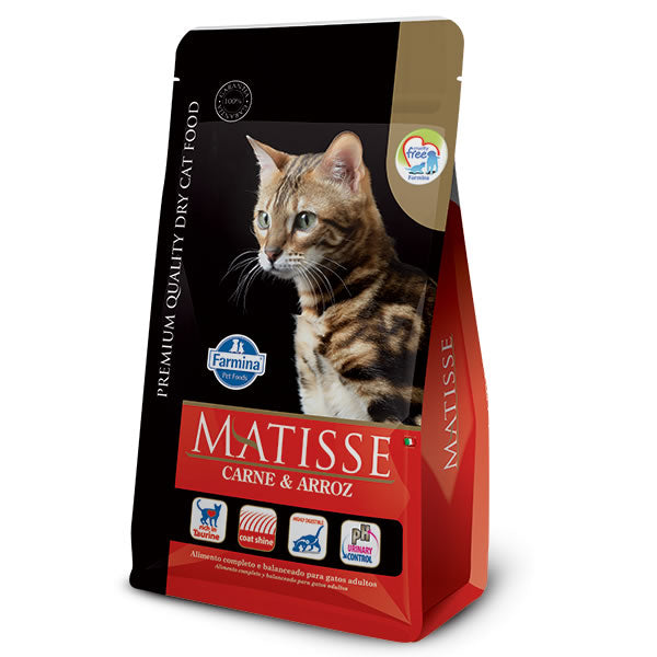Ração Matisse Gatos Adultos Carne e Arroz | Farmina