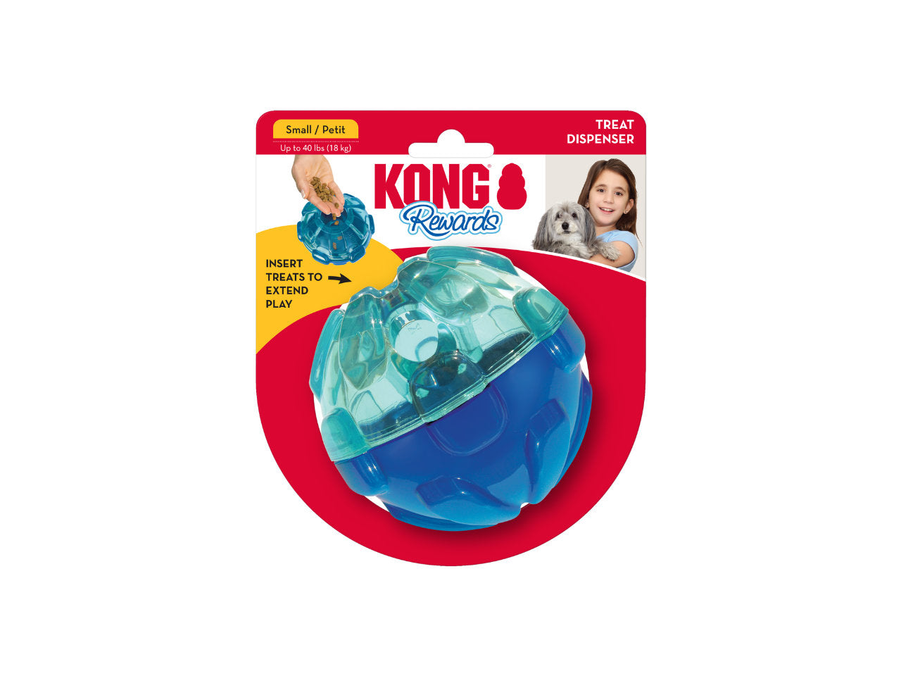 Brinquedo Dispenser KONG Rewards Ball | Bola de Petiscos para Cães