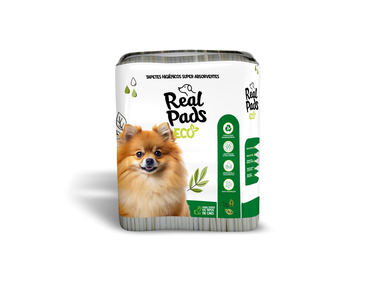 Tapete Higiênico Real Pads Eco Para Pet Com 10un De 80X60cm