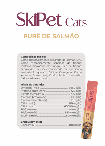 Snack Cremoso Skipet Cats Salmao Sachê 15g