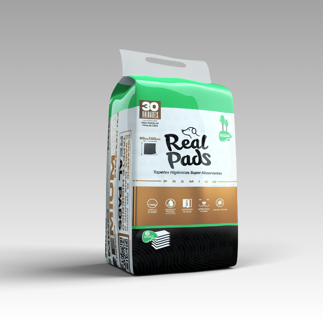 Tapete Higiênico com 30 unidades | Real Pads