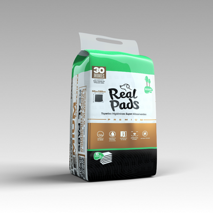 Tapete Higiênico com 30 unidades | Real Pads