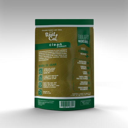 Areia Higienica para Gatos Sanitário Clean Premium | Real Cat