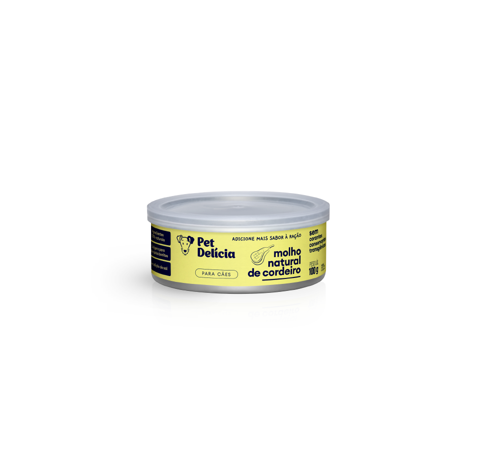 Complemento Natural Molho de Cordeiro 100g e Saboroso para Cães | Pet Delícia Cão