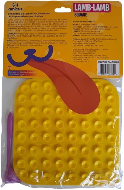 Comedouro Lento Lambe-Lambe Quadrado | Amicus