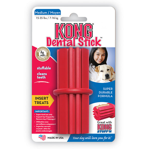 Dental Stick Brinquedo de Borracha para Cães | KONG
