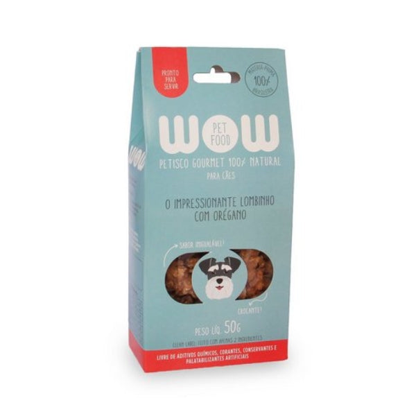 WOW Pet Food Natural dog snack with pork loin and oregano flavor