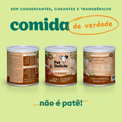 Ração Úmida Cães Panelinha de Carne 320gr | Pet Delícia