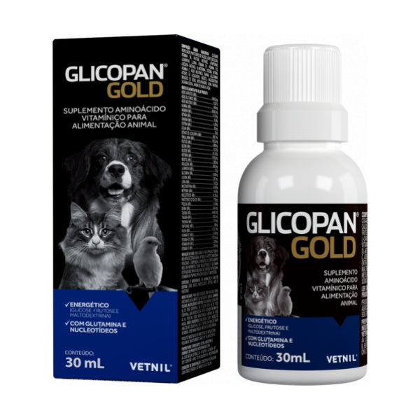Glicopan Gold Supplement 30ml | Physical recovery of Dogs, Cats and Small Mammals