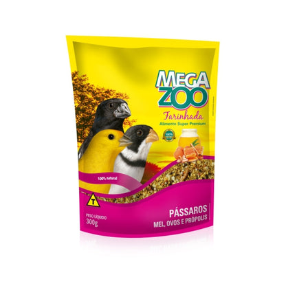 Ração Farinhada Pássaros Mel, Ovos e Própolis | Megazoo