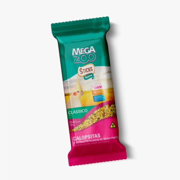 Sticks Natural Megazoo Clássico para Calopsitas 140g
