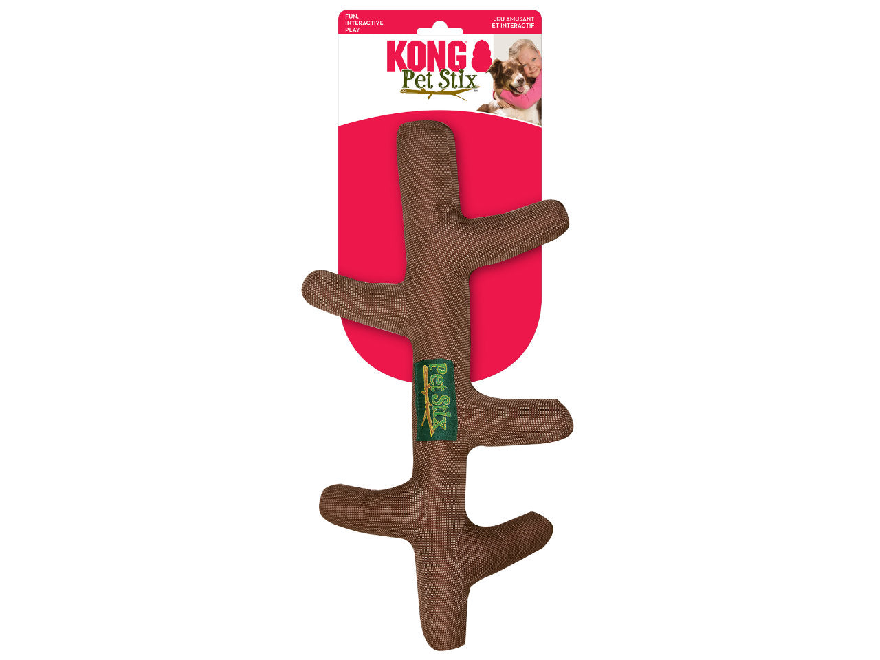 Brinquedo de Pano KONG Petstix | Graveto de Pelúcia para Cães