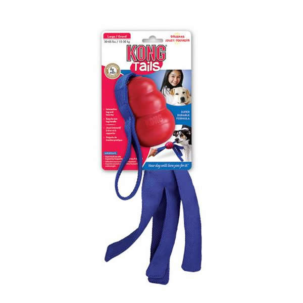 KONG Tails | Brinquedo de Borracha com Cabo De Guerra para Cachorro