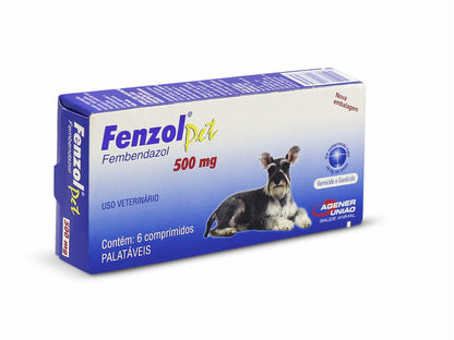 FENZOL PET 500mg 6 Comprimidos | Anti-helmíntico para Cães