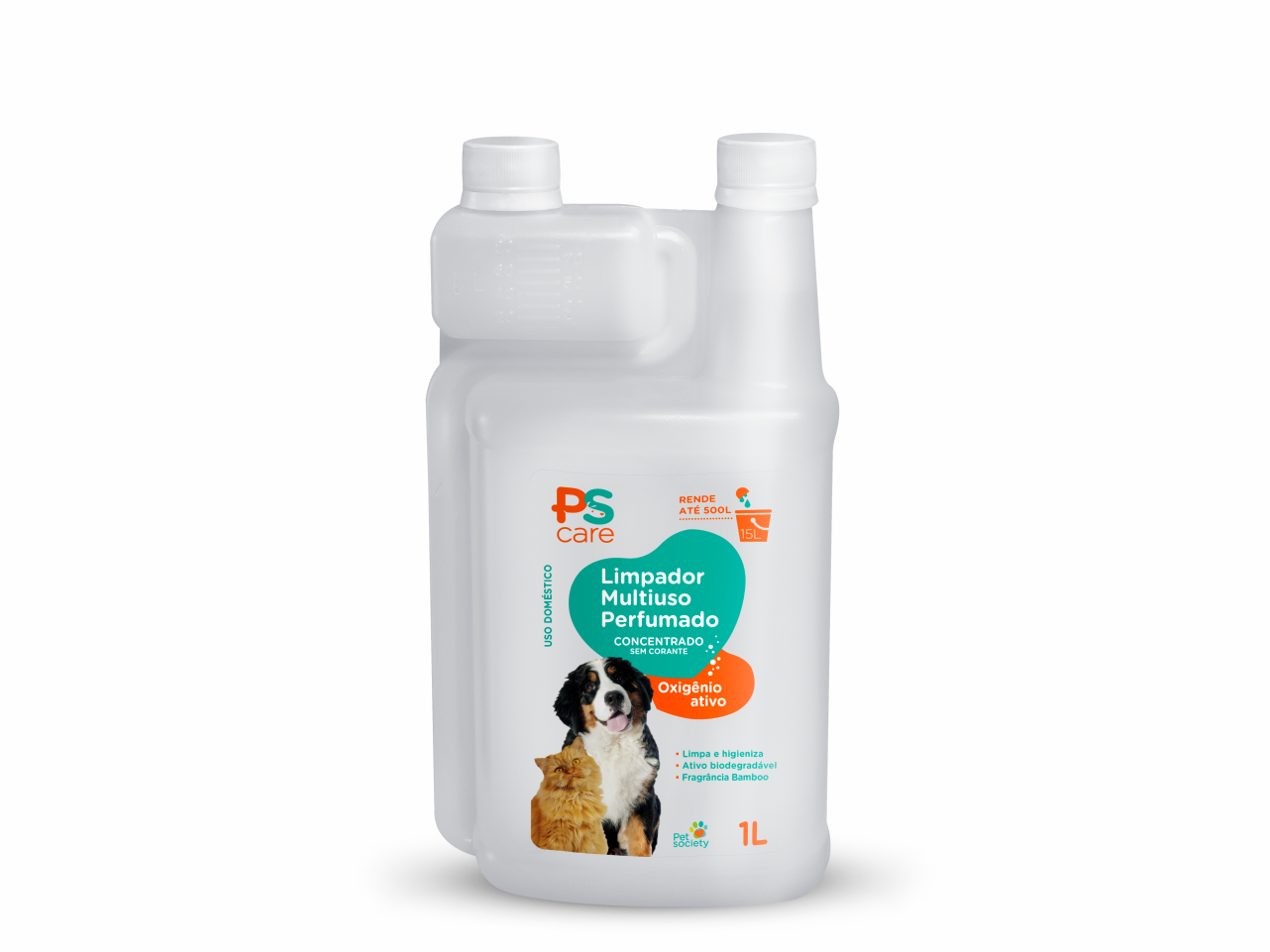 Limpador Multiuso PS Care Perfumado 1L | Oxigênio Ativo
