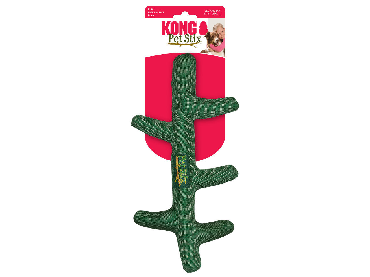 Brinquedo de Pano KONG Petstix | Graveto de Pelúcia para Cães