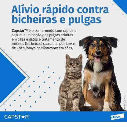 Capstar 57mg Antipulgas para Cães de 11,5 a 57kg C/6 uni | Elanco