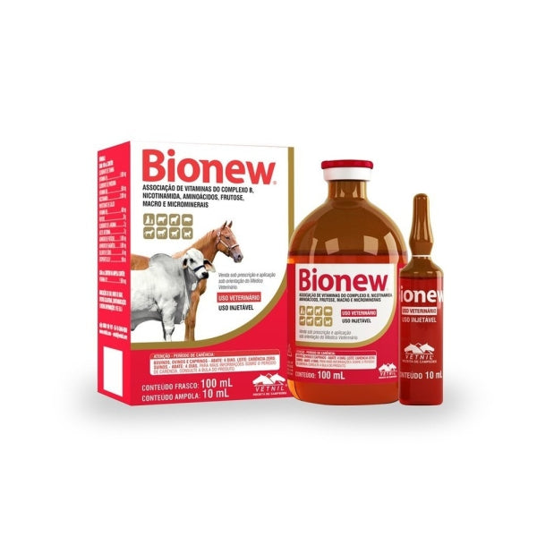 Complexo Vitamínico Bionew Injetavél 100 ml | Vetnil
