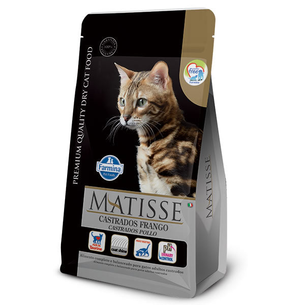 Ração Matisse Gatos Castrados Frango | Farmina