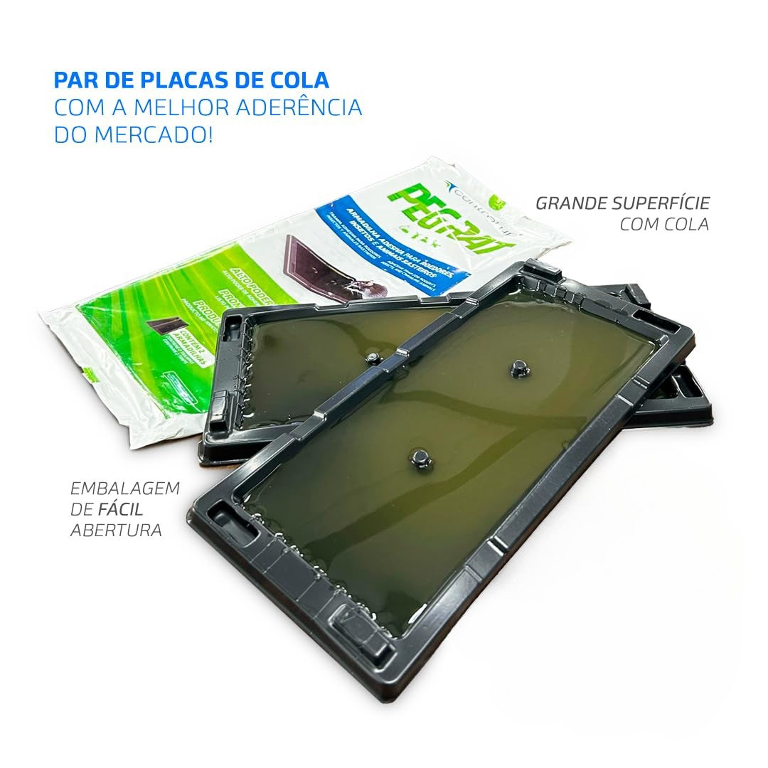 Par De Armadilha Adesiva Peg Rat Mult Atóxica | Control UP
