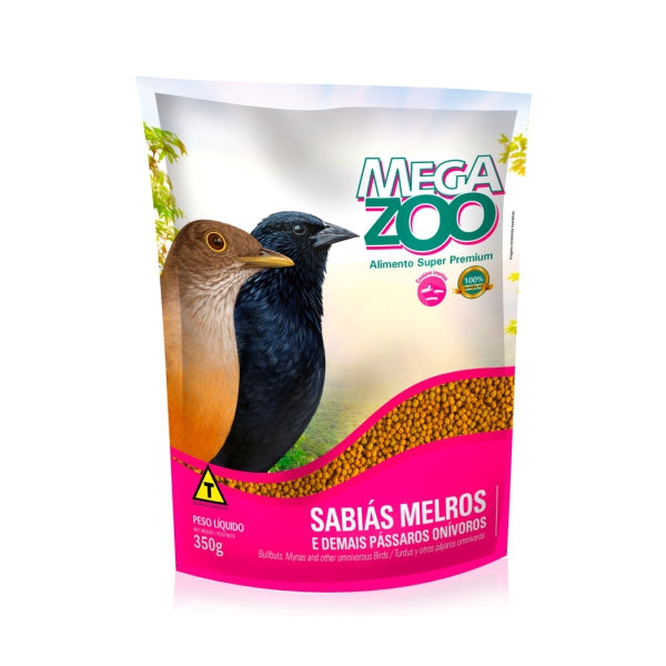 Alimento Extrusado Para Sabiás Melros (O20) 350g | Megazoo