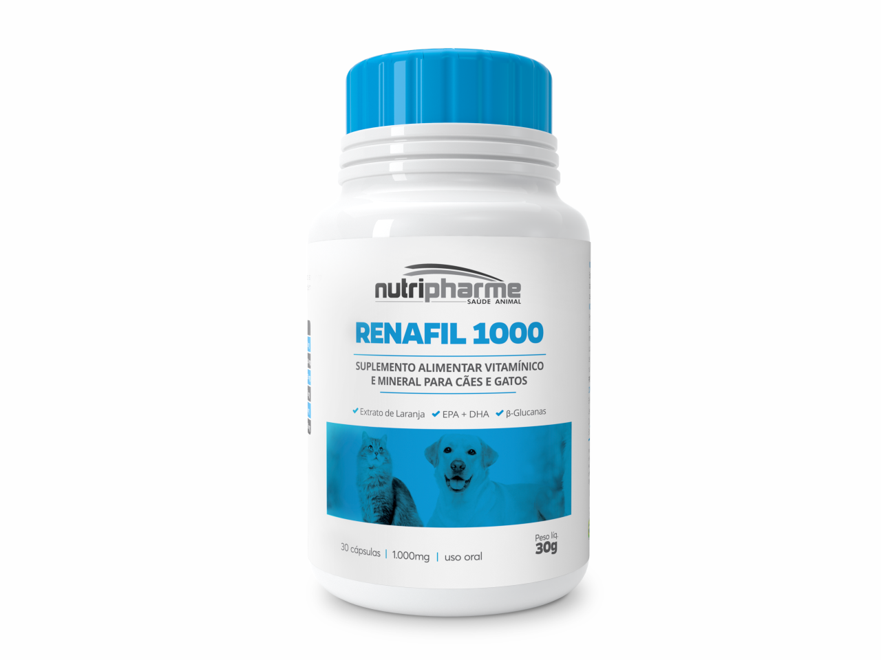 Suplemento Renafil 1000 Saúde Renal para Cães e Gatos | Nutripharme