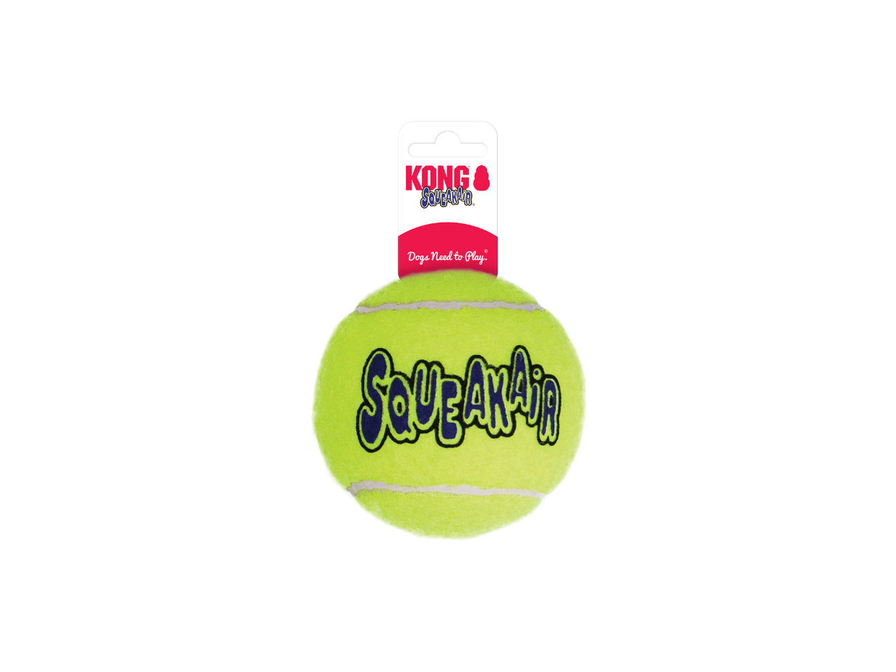 Bola de Tênis KONG SqueakAir | Brinquedo com Apito para Cães – Resistente e Divertido