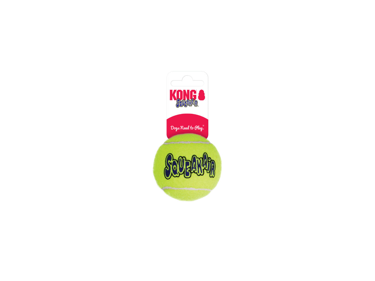 Bola de Tênis KONG SqueakAir | Brinquedo com Apito para Cães – Resistente e Divertido