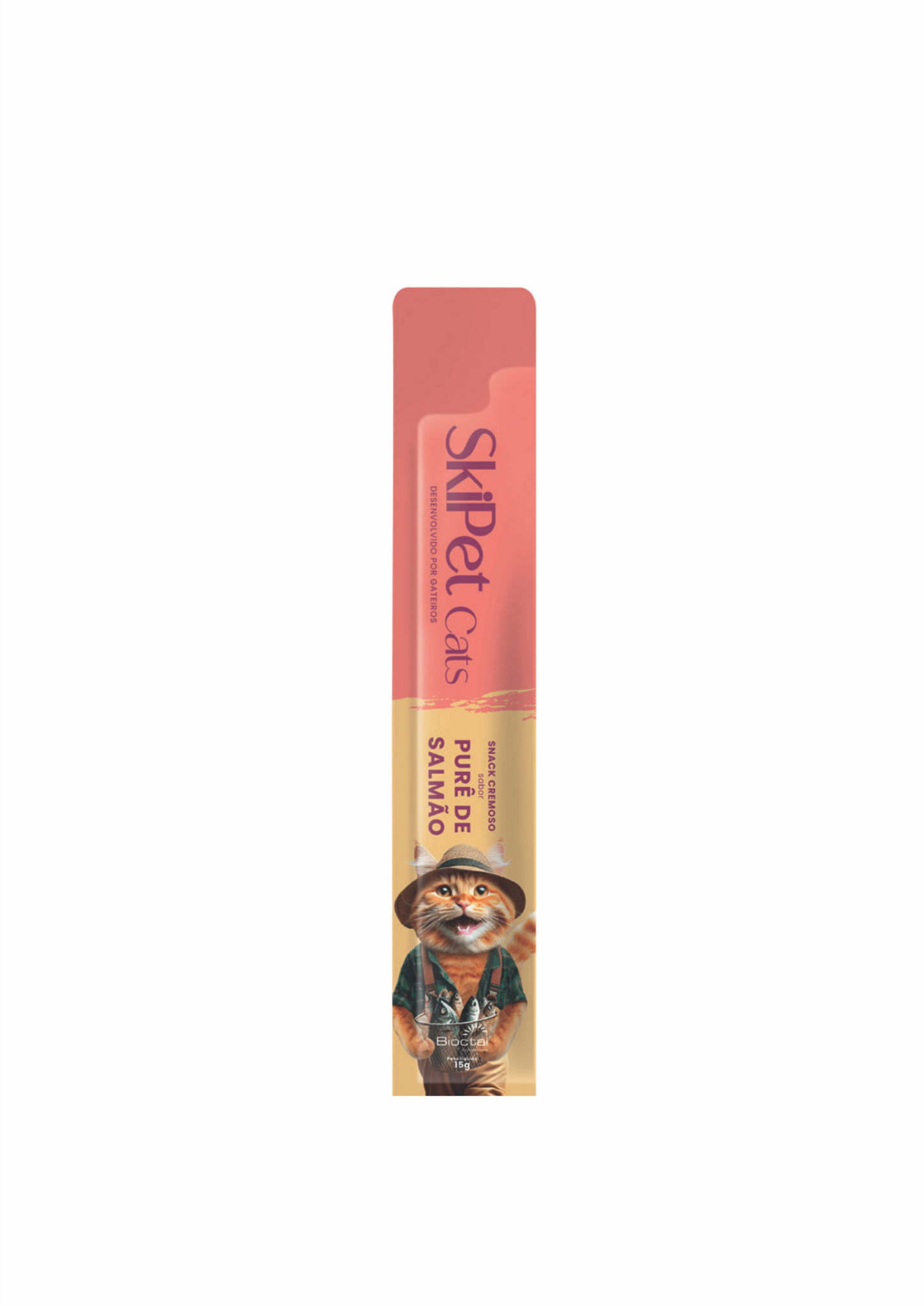 Snack Cremoso Skipet Cats Salmao Sachê 15g
