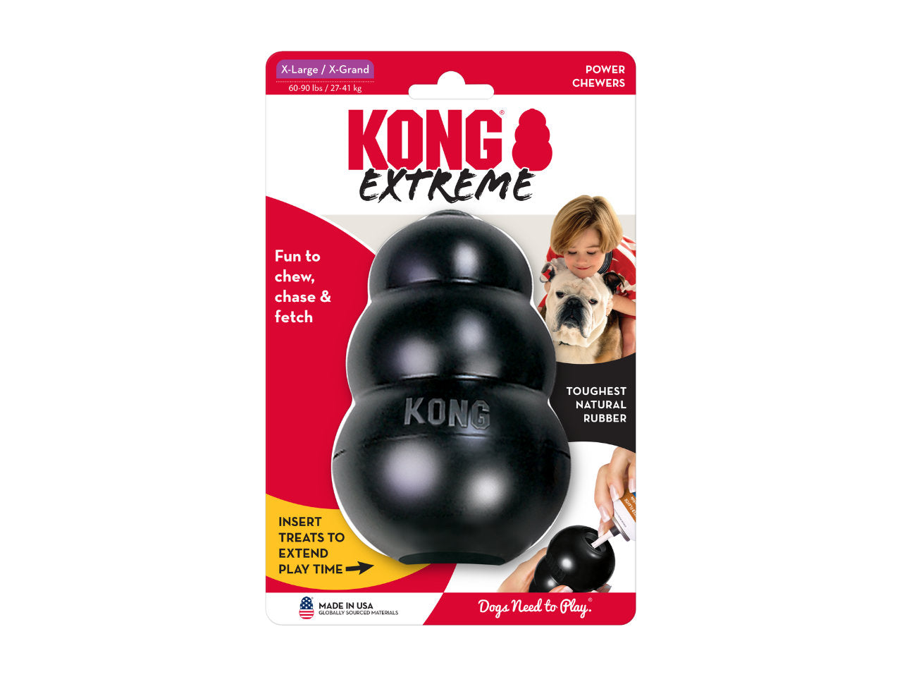 Brinquedo KONG Extreme para Cães | Super Resistente e Recheável