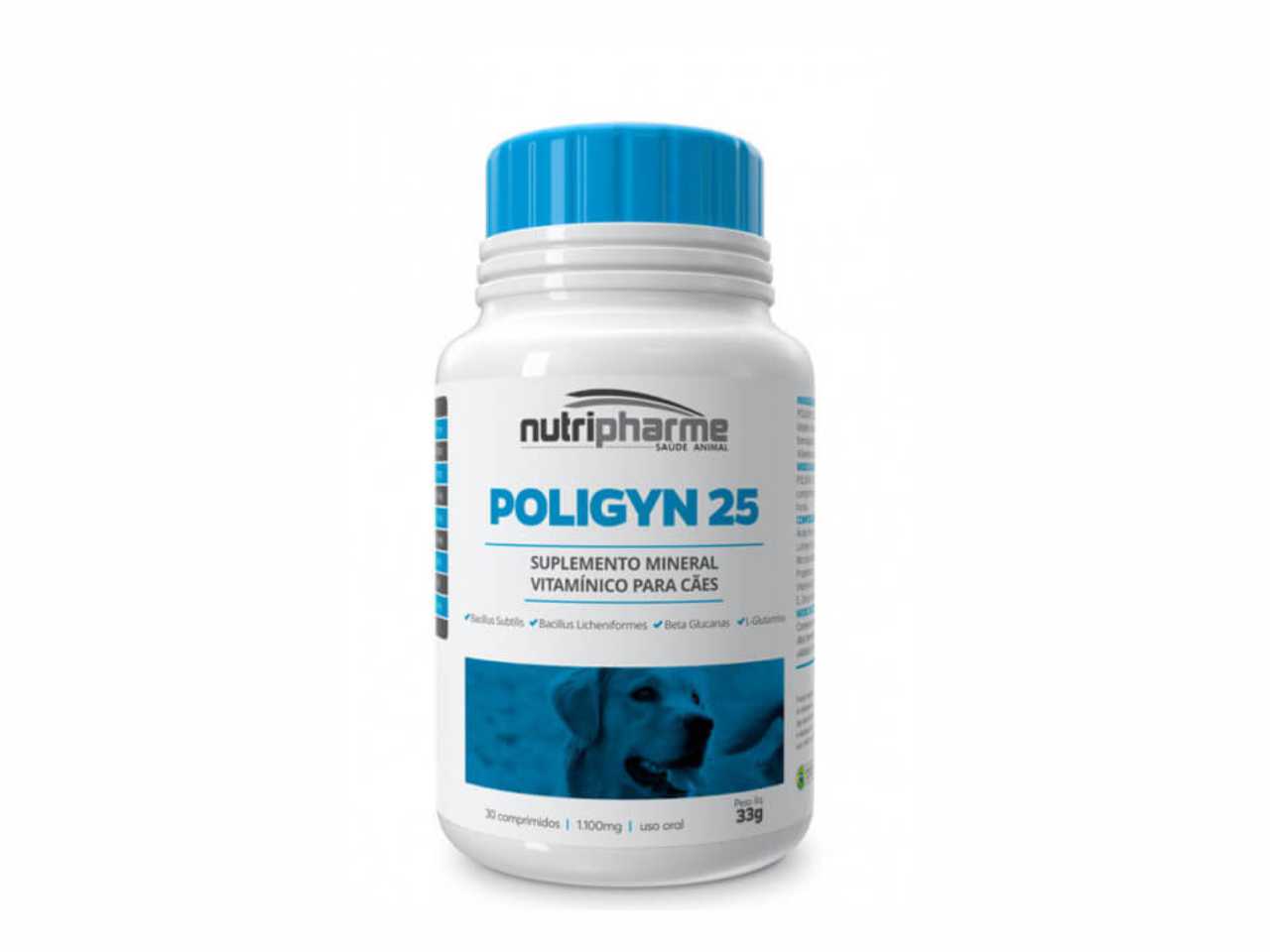 POLIGYN 25 | Suplemento Mineral Vitamínico para Cães